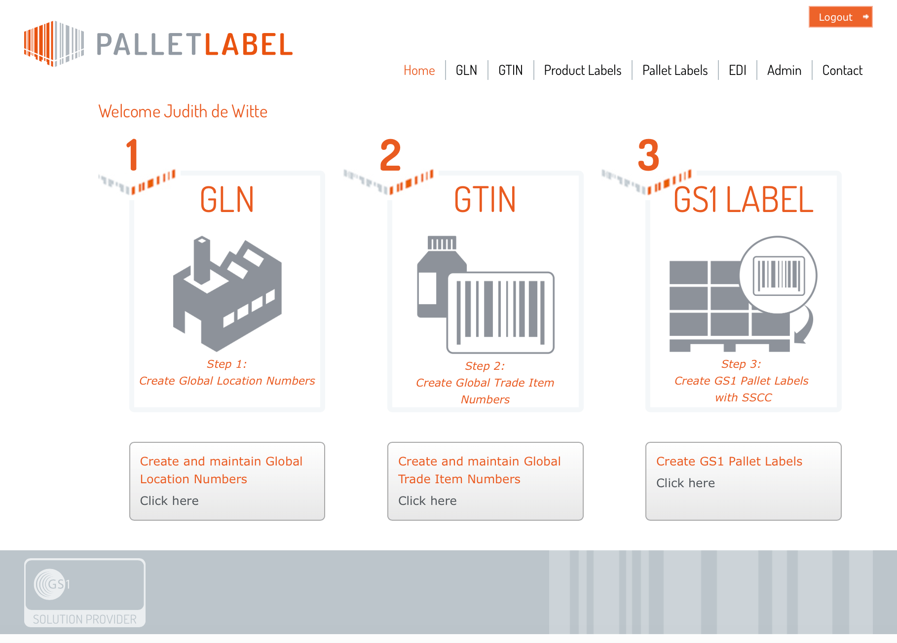 SSCC Label EDI Palletlabel