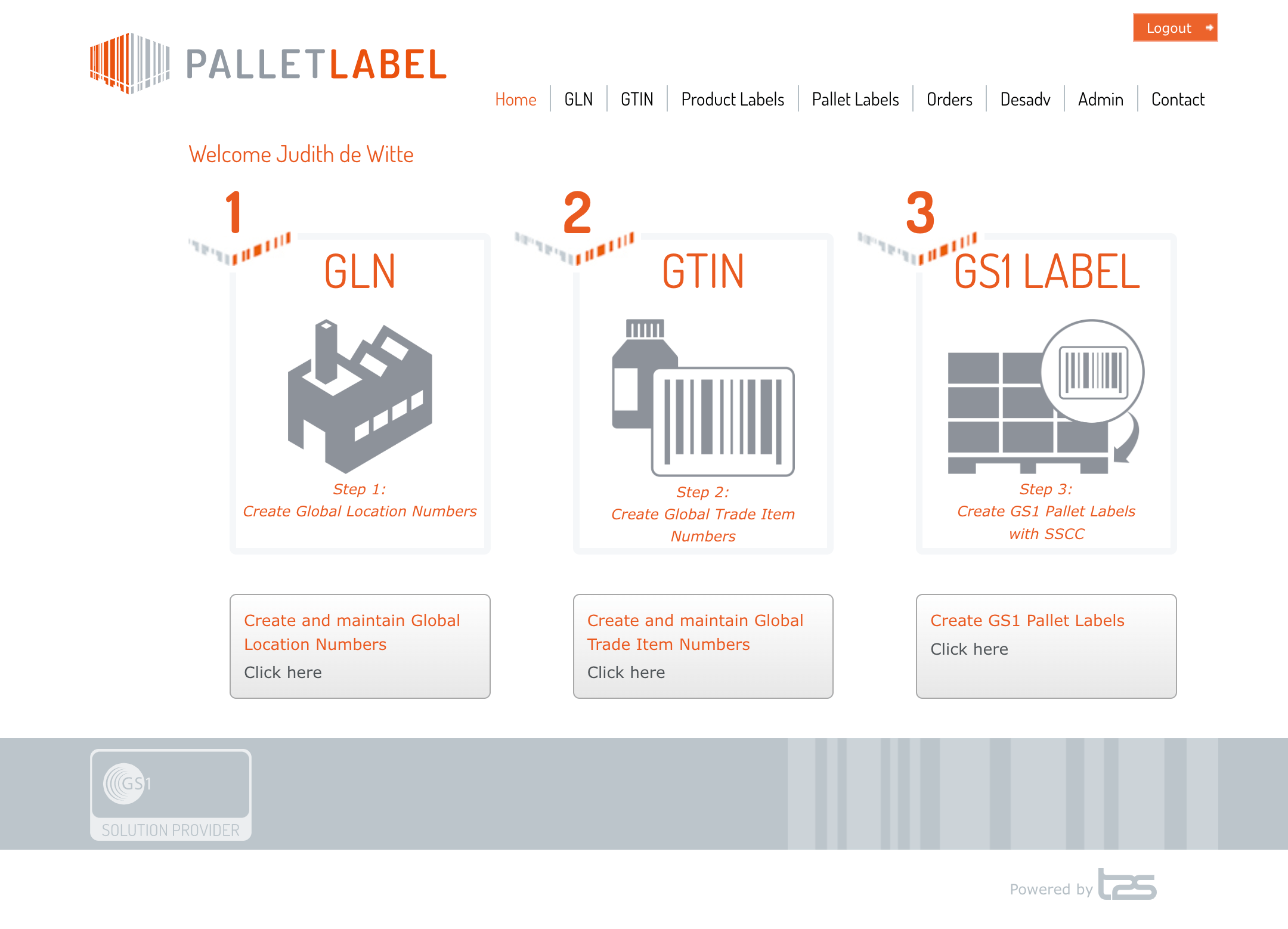 SSCC Label EDI Palletlabel
